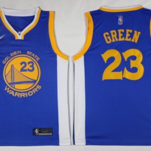 Warriors 23 Draymond Blue 2017-18 Blue Men Jersey