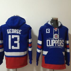 Clippers 13 Paul George Blue Hoodie sweatshirt