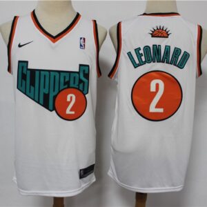 Clippers 2 Kawhi Leonard White Men Jersey