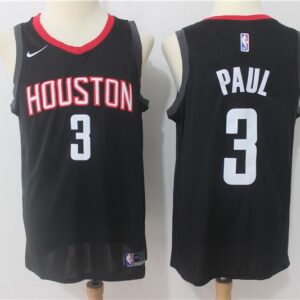 Rockets 3 Chris Paul Black Swingman Men Jersey