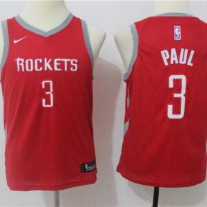 Rockets 3 Chris Paul Red Swingman Youth Jersey