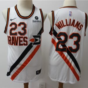 Clippers 23 Lou Williams White 2019-20 Hardwood Classics Men Jersey
