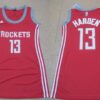 Rockets 13 James Harden Red Print Dress Women Jersey