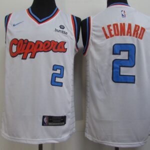 Clippers 2 Kawhi Leonard White City Edition Men Jersey