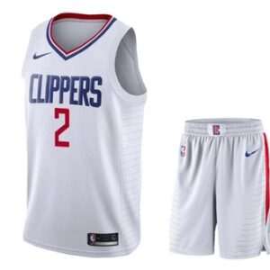 Clippers 2 Kawhi Leonard White City Edition Swingman Jersey Shorts