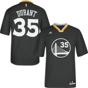 Warriors 35 Kevin Durant Black Slate Men Jersey