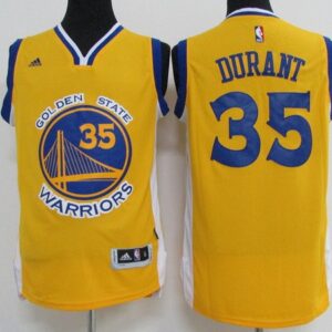 Warriors 35 Kevin Durant 2016 Gold New Swingman Men Jersey