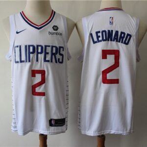 Clippers 2 Kawhi Leonard White Swingman Men Jersey