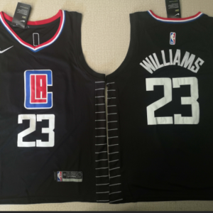 Clippers 23 Lou Williams Black Swingman Men Jersey