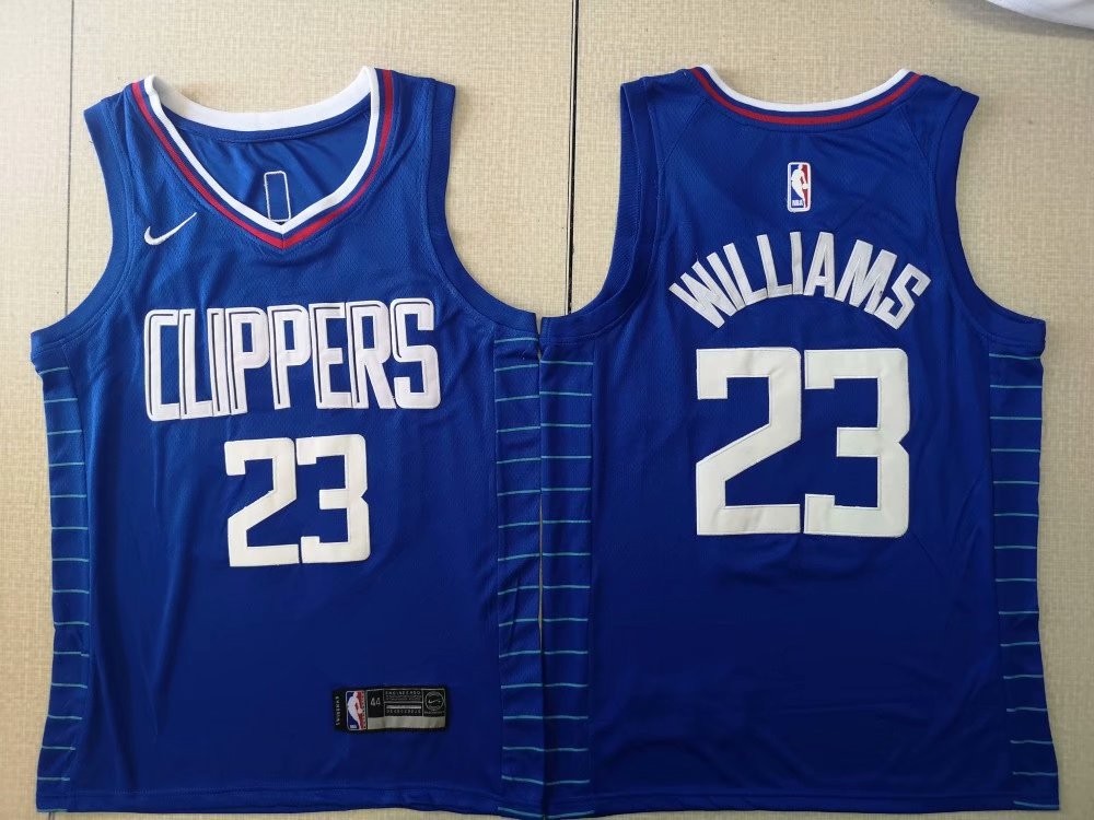 Clippers 23 Lou Williams Blue Swingman Men Jersey