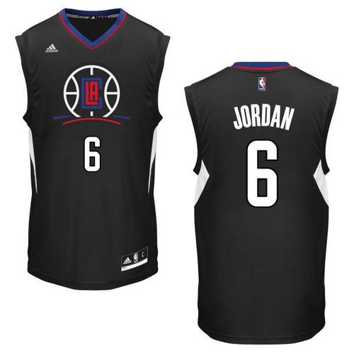 Clippers 6 DeAndre Jordan Black Alternate Men Jersey