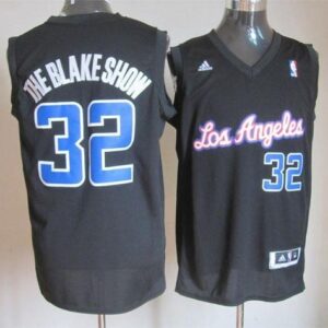 Clippers 32 Blake Griffin Black With Blake Show Men Jersey