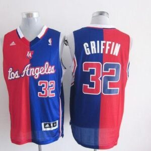 Clippers 32 Blake Griffin Red Blue Split Men Jersey