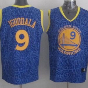 Warriors 9 Andre Iguodala Blue Crazy Light Men Jersey