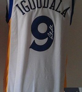 Warriors 9 Andre Iguodala White Autographed Revolution 30 Men Jersey