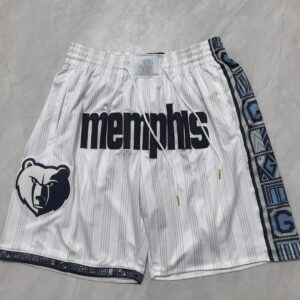 Memphis Grizzlies Just Don White Shorts