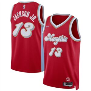 Grizzlies 13 Jaren Jackson Jr. Red 2024-25 City Men Jersey