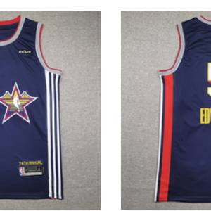 Timberwolves 5 Edwards Blue 2025 All Star Jordan Men Jersey