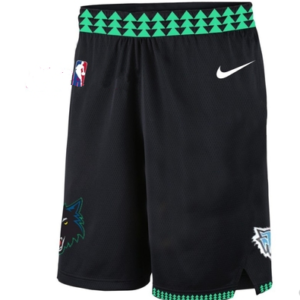 Timberwolves Navy Throwback Shorts
