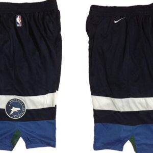 Timberwolves Navy Authentic Shorts