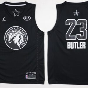 Timberwolves 23 Jimmy Butler 2018 All-Star Black Swingman Men Jersey