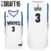Timberwolves 3 Kris Dunn White Men Jersey