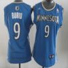 Timberwolves 9 Ricky Rubio Blue Road Women Jersey