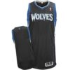 Timberwolves Blank Black Revolution 30 Men Jersey