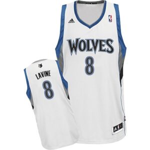 Timberwolves 8 Zach LaVine White Men Jersey