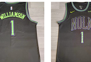Pelicans 1 Zion Williamson Black 2023-24 City Men Jersey