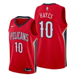 Pelicans 10 Jaxson Hayes Red 2019 Draft Men Jersey
