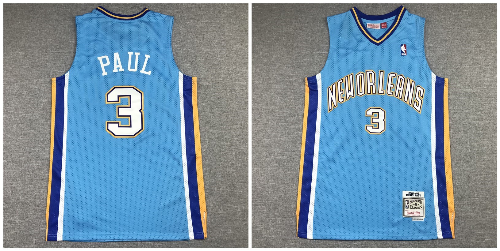 Pelicans 3 Paul Blue Throwback Men Jersey