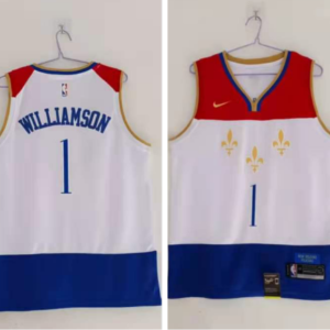 Pelicans 1 Kristaps Porzingis White 2020-21 City Edition Men Jersey