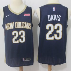 Pelicans 23 Anthony Davis Navy Swingman Men Jersey