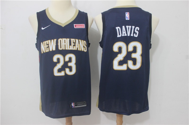Pelicans 23 Anthony Davis Navy Swingman Men Jersey