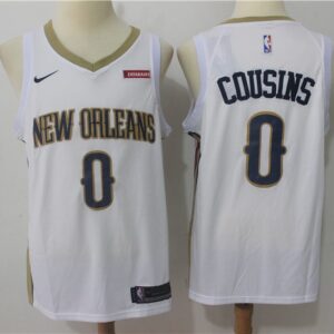 Pelicans 0 DeMarcus Cousins White Swingman Men Jersey