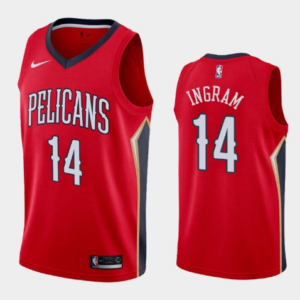 Pelicans 14 Brandon Ingram Red Men Jersey