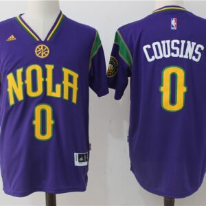 Pelicans 0 DeMarcus Cousins Purple Pride Swingman Men Jersey