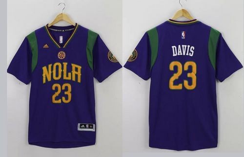 Pelicans 23 Anthony Davis Purple Pride Men Jersey