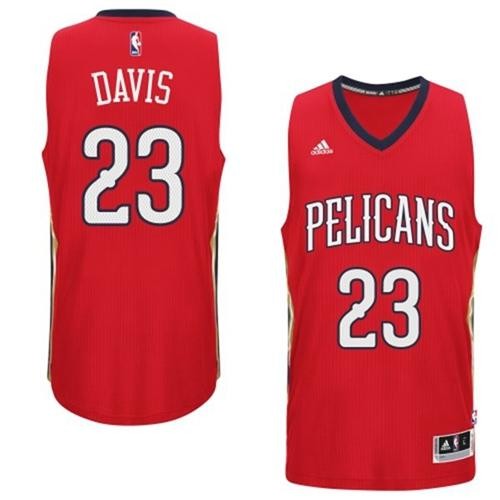 Pelicans 23 Anthony Davis Red Alternate Men Jersey