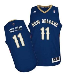 Pelicans 11 Jrue Holiday Navy Revolution 30 Men Jersey