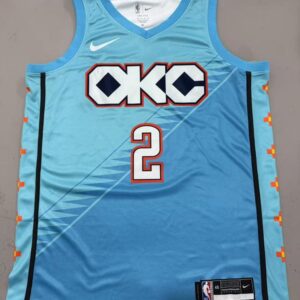Thunder 2 Shai Gilgeous-Alexander Blue City Men Jersey