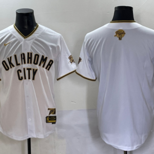 Thunder Blank White Finals Baseball Vapor Limited Men Jersey