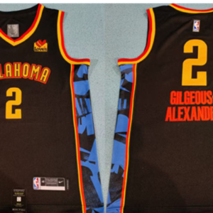 Thunder 2 Shai Gilgeous-Alexander Black 2024-25 City Men Jersey