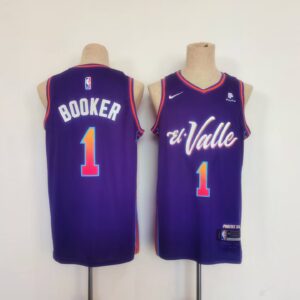 Suns 1 Booker Purple Youth Jersey