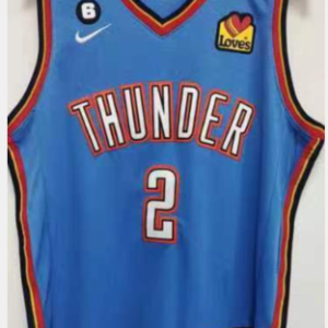 Thunder 2 Shai Gilgeous-Alexander Blue 2022 New Men Jersey