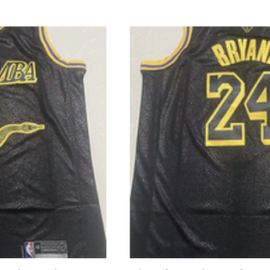 Lakers 8 & 24 Kobe Mamba Black Men Jersey