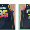 Suns 35 Kevin Durant Black Jordan Men Jersey