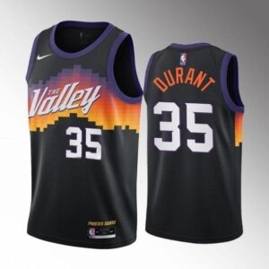 Suns 35 Kevin Durant Black 2022-23 City Men Jersey