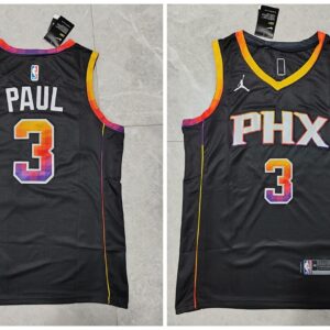 Suns 3 Chris Paul Black 2022-23 New Season Jordan Men Jersey